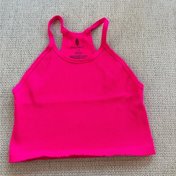 Free People Happiness Runs Crop Tank Malibu XL - Picture 4 of 5